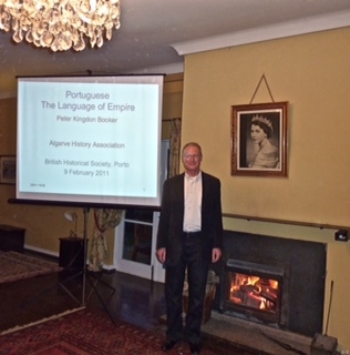 Peter with giving One of his Talks at the Oporto Branch of the British Historical Society